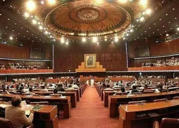Pointing out of lack of quorum in NA, opposition blocks passage of bill seeking to upgrade FC to federal force