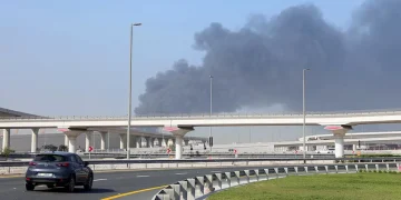 Blasts heard over Dubai and Doha for second day, with Duqm port also targeted