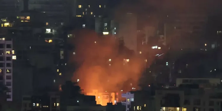 Israeli military says it is striking Hezbollah targets in Beirut