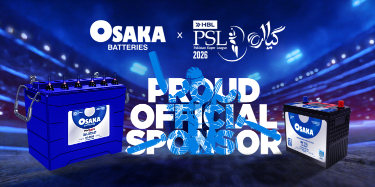 Osaka Batteries partners with the Pakistan Cricket Board for HBL PSL 11