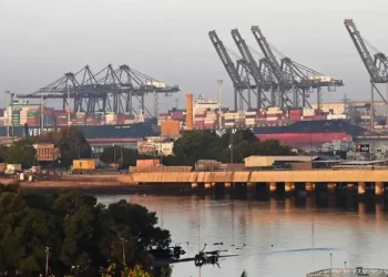 Ship with ME transshipment cargo berths at Karachi