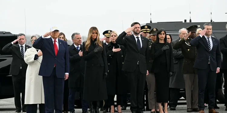 Trump attends return of first US troops killed in Iran war