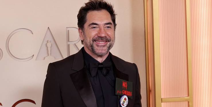 ‘No to War, and Free P@lestine’, Actor Javier Bardem at Oscar