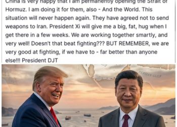 “I am Opening Strait of Hormuz for China, Then Chinese President will Give me Fat Hug” Donald Trump