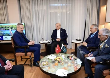 PM Shehbaz arrives in Turkiye on third leg of tri-nation tour, holds meeting with FM Fidan