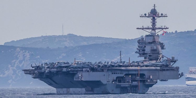 US Navy aircraft carrier set to break record for longest deployment in modern history